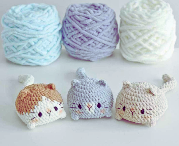 Adorables Gatos-Panecillo Amigurumis paso a paso PATRON GRATIS