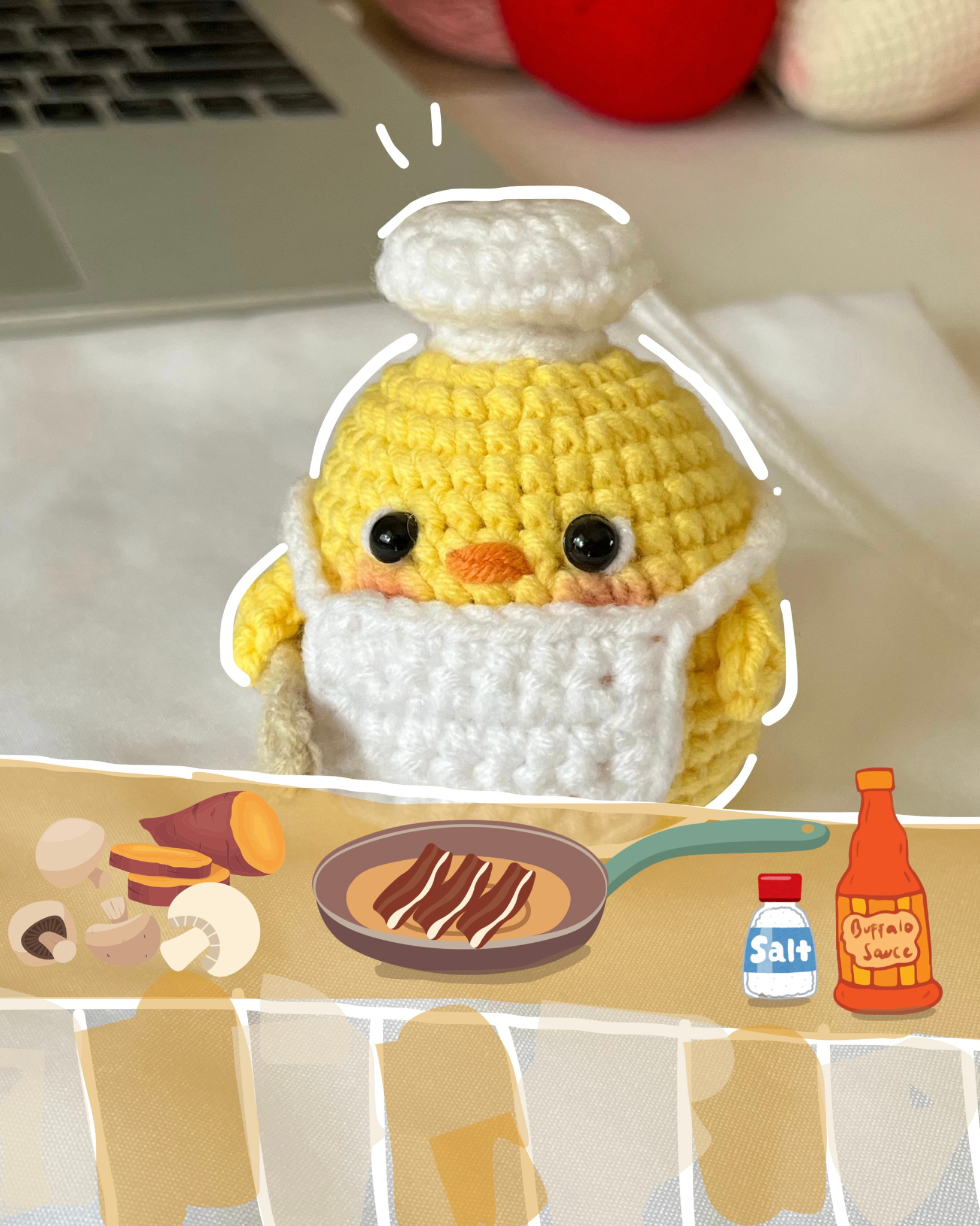 ¡Conoce a Coco! Tu Chicken Chef Amigurumi Ideal para Principiantes
