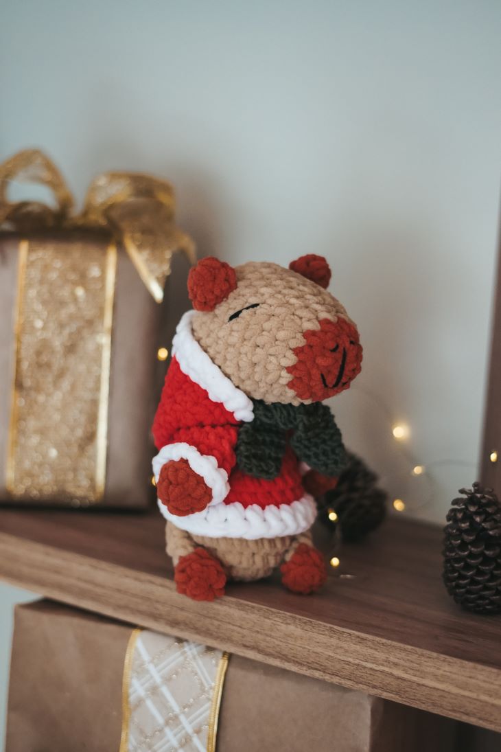 ¡Exclusivo Navideño! Conoce a Rodolfo el Cobayo en Amigurumi
