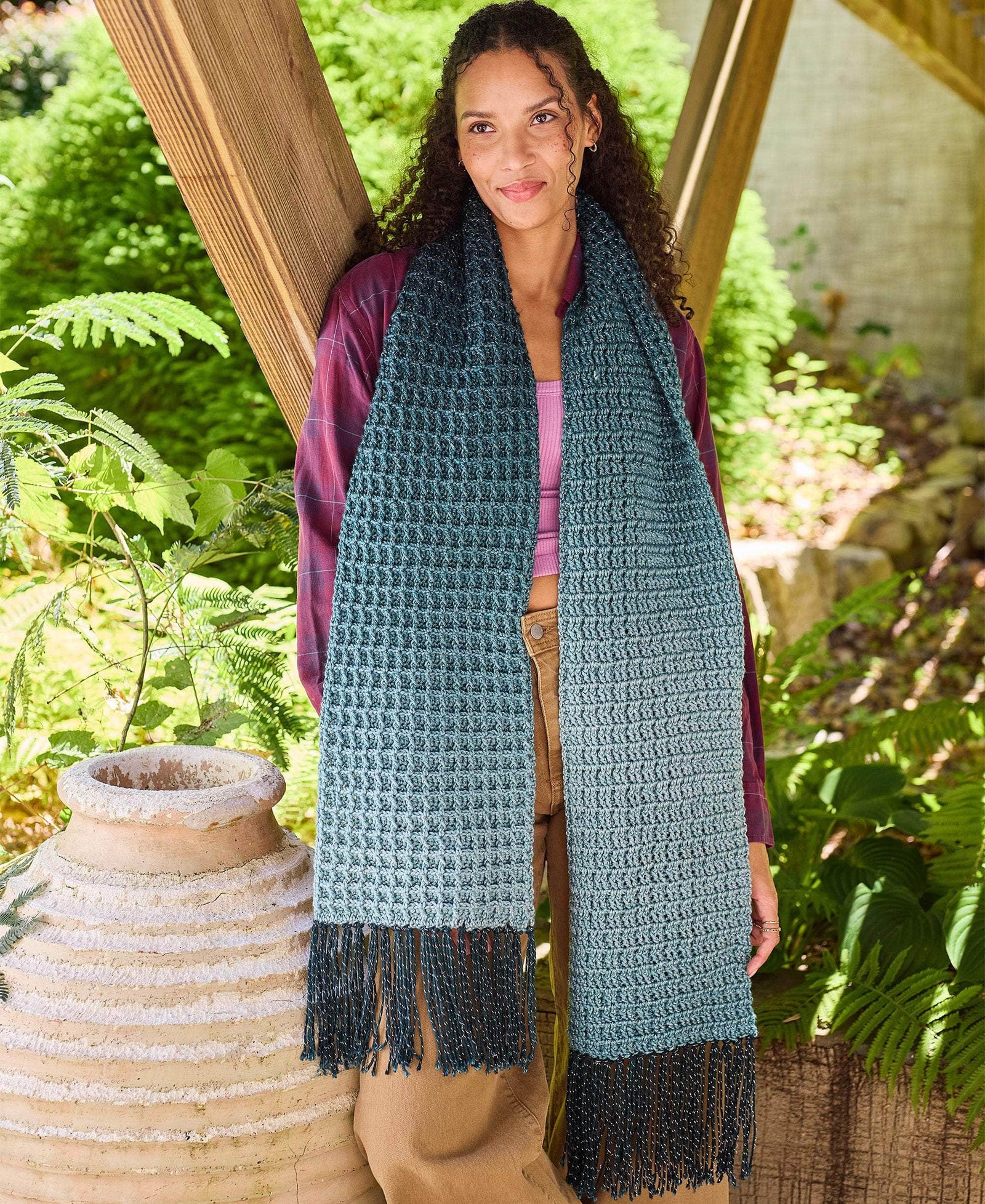 ¡Unisex y Única! La Bufanda Andrómeda en Crochet PATRON