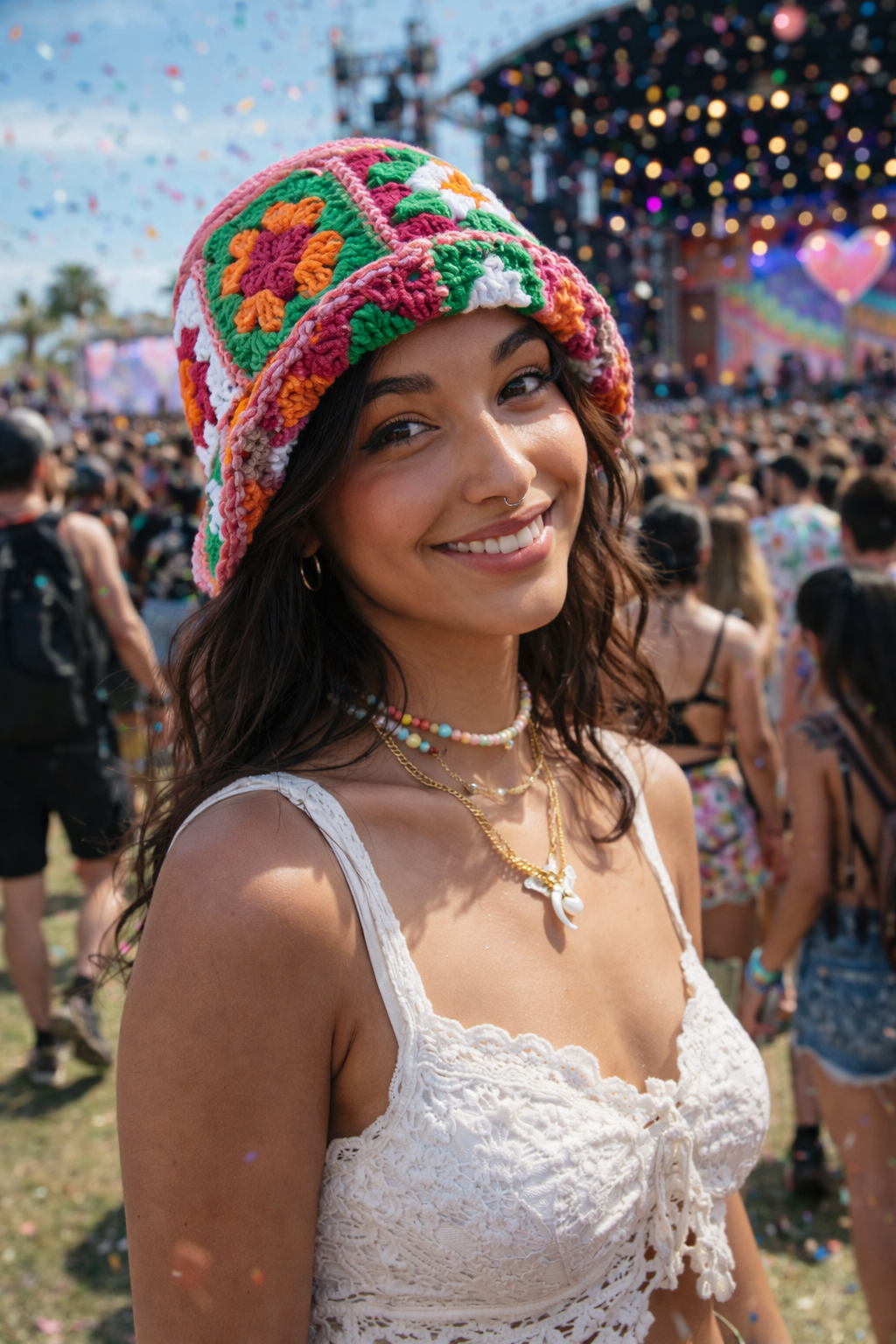 VAMOS DE FIESTA ¡Con el Gorro Festival de Crochet en Cuadros de la Abuela!