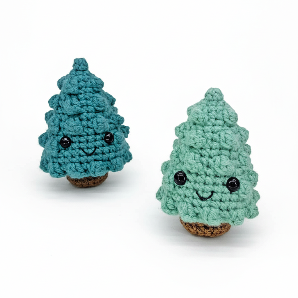 ¡Adornos Amigurumi! Pinito Feliz para Árbol de Navidad