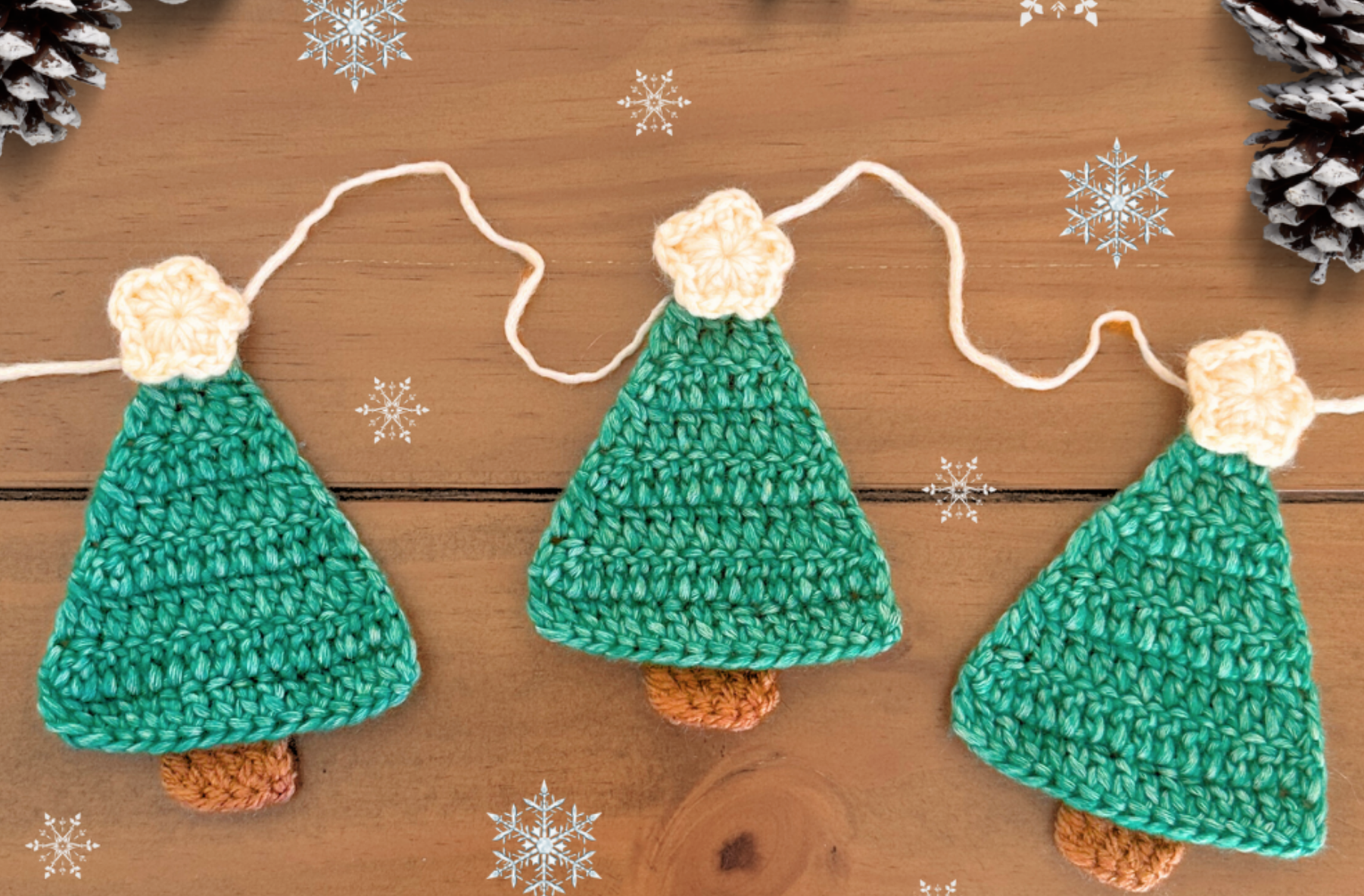 ¡Dale la Bienvenida a Noviembre! Patrón Flash Arbolito Navideño en Crochet