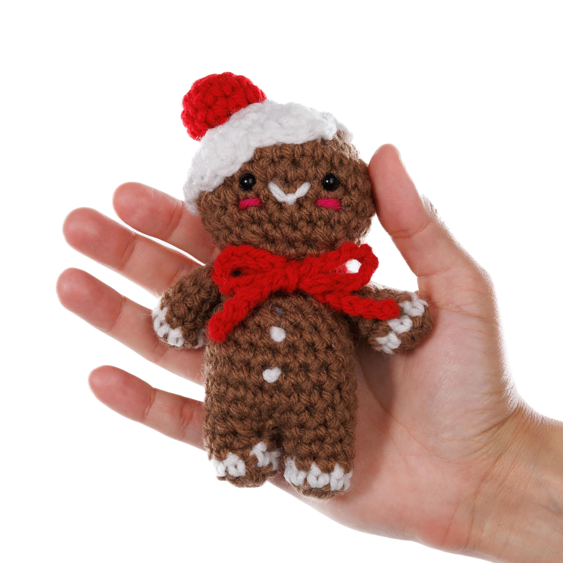 Adorno de Navidad Galleta de Jengibre Amigurumi Colgante PATRON GRATIS 