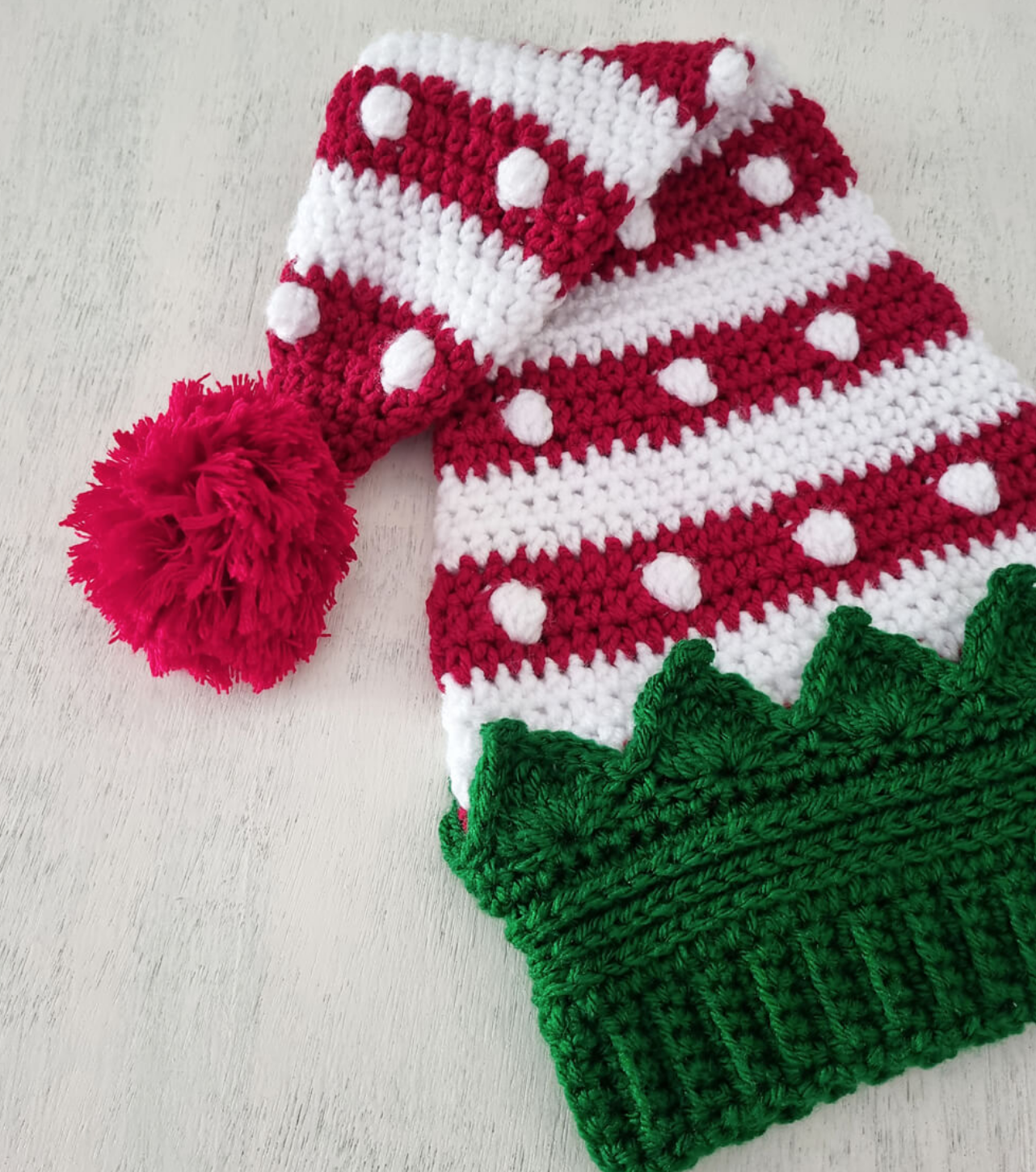 MAGIA NAVIDEÑA! Gorro Gnomo de Santa Klaus en Crochet PATRON