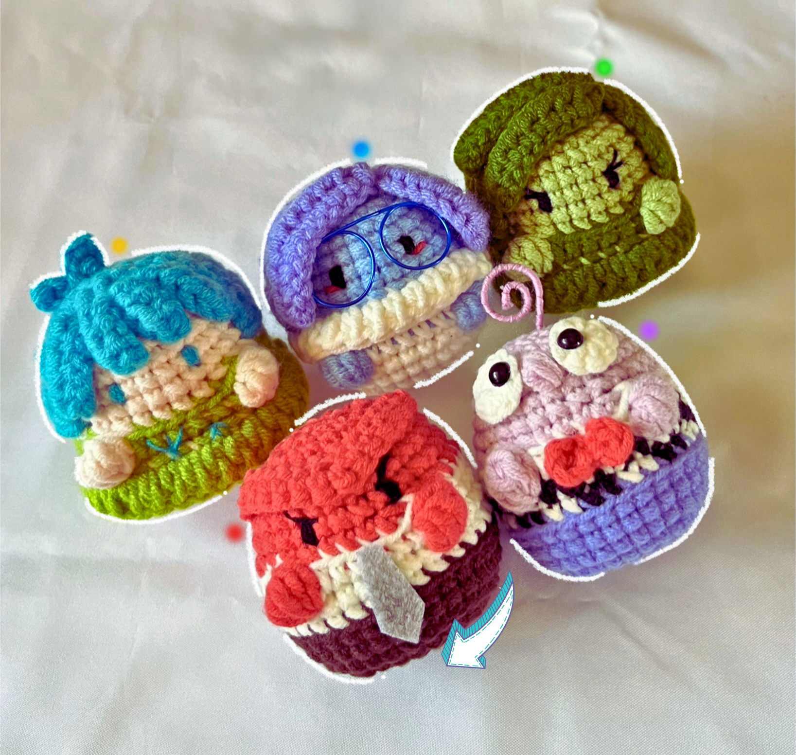 TEJE TUS EMISIONES! Amigurumis Inside Out paso a paso PATRON PDF