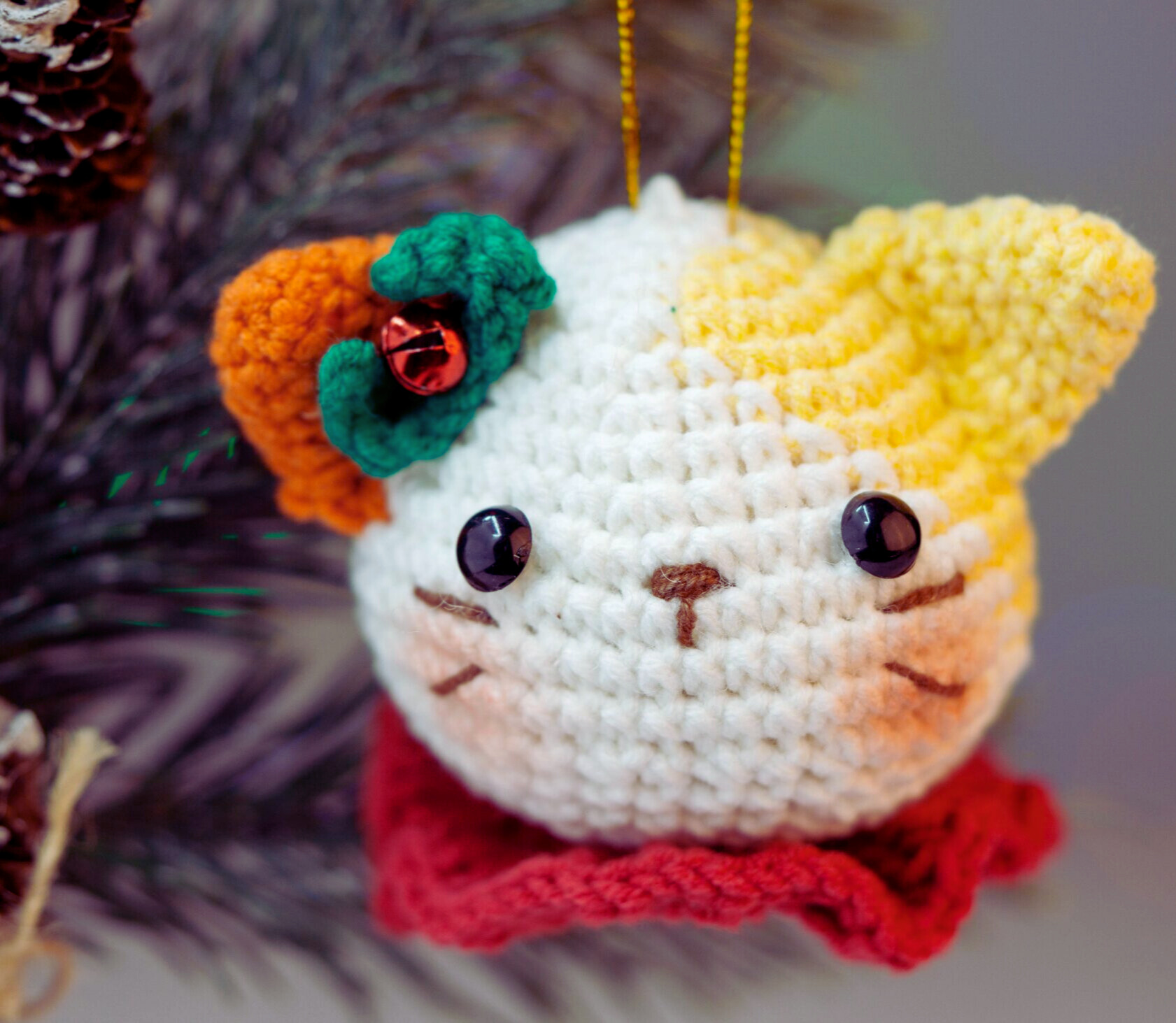 ¡DULCE MELODÍA NAVIDEÑA! Gatito Amigurumi Noche de Villancicos🎄PATRON GRATIS
