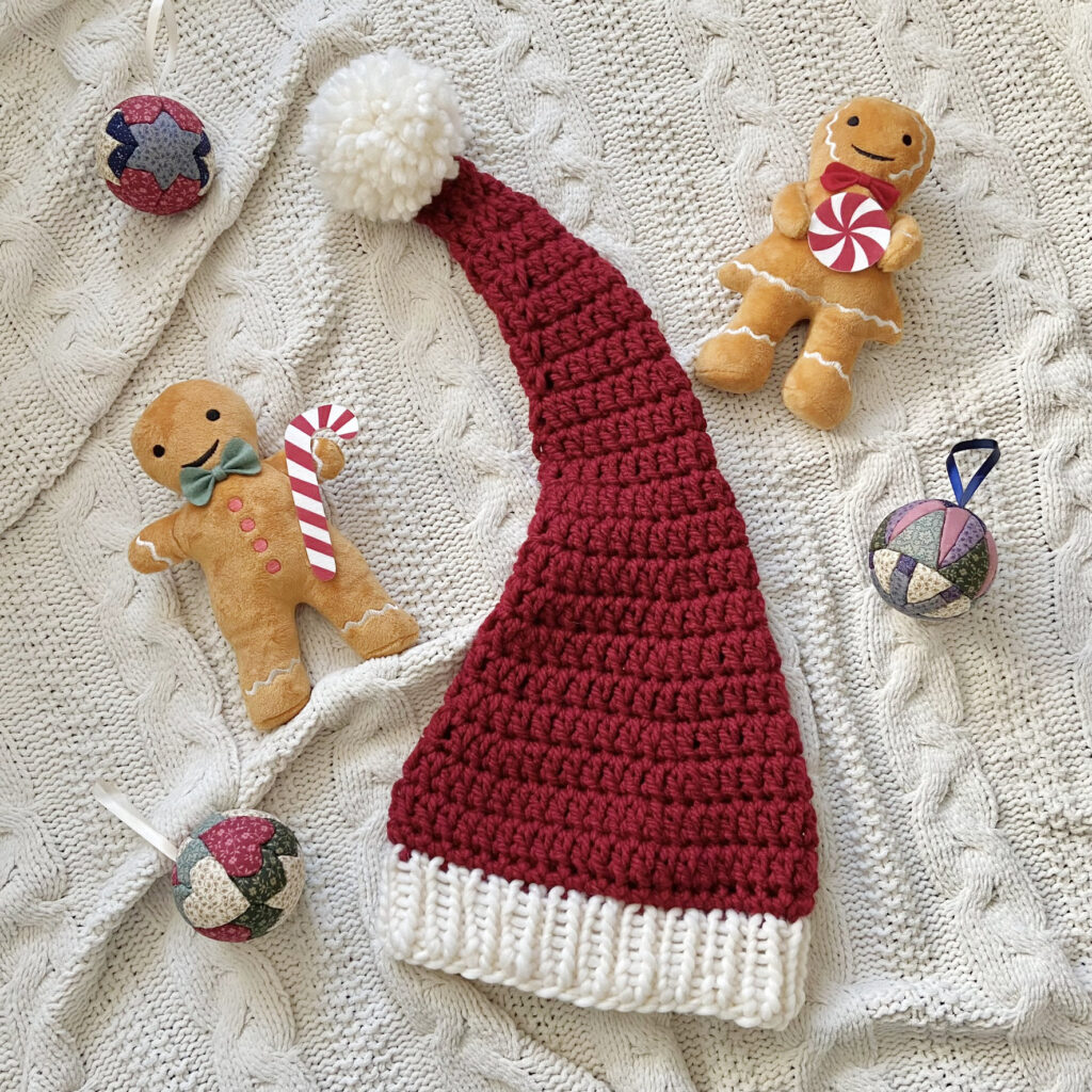¿En Menos de 1 Hora? Tu Primer Gorro de Navidad a Crochet