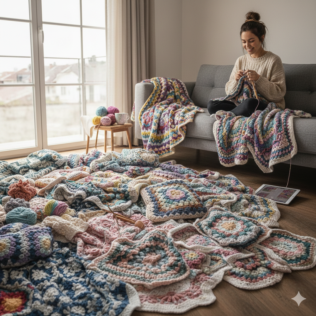 Top de 30 Mantas a Crochet que Enamoraron al Mundo | Recopilación de Patrones de Mantas más Virales