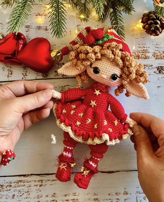 Ayudante Elfo de Navidad Amigurumi PATRON PDF