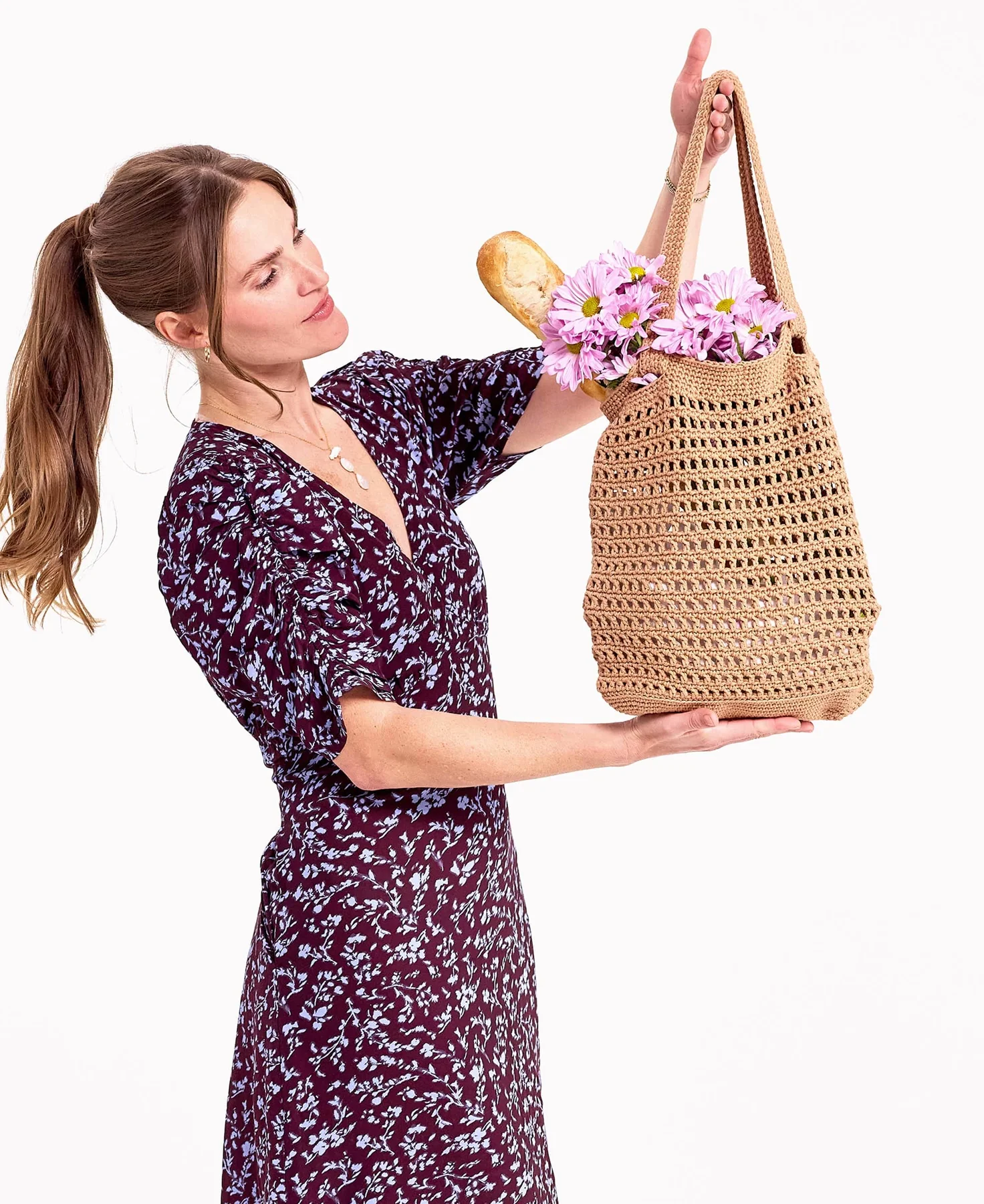 ¡ADIOS AL PLASTICO! Bolsa de Mercado Tita a Crochet que todos querrán Patrón Eco