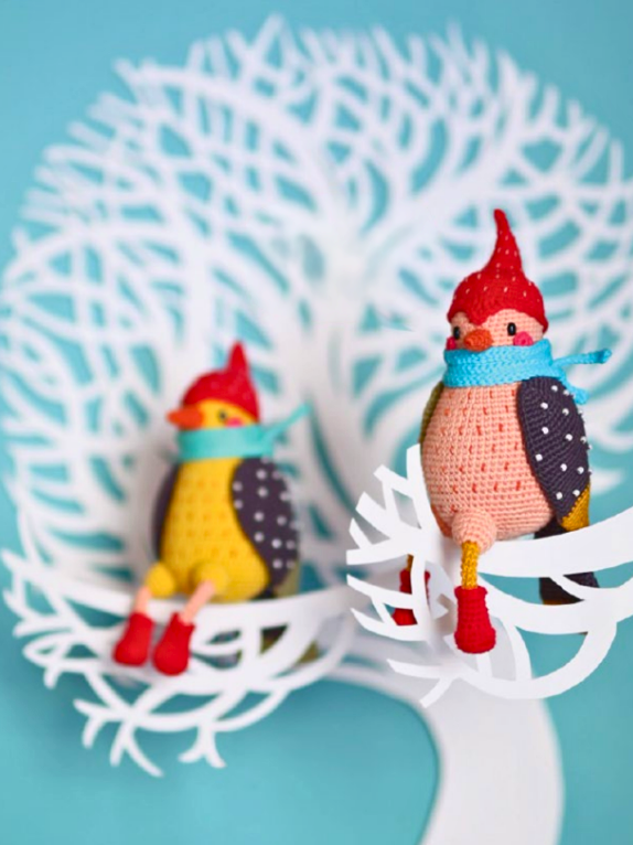 Pájaro Carpintero Amigurumi paso a paso PATRON PDF